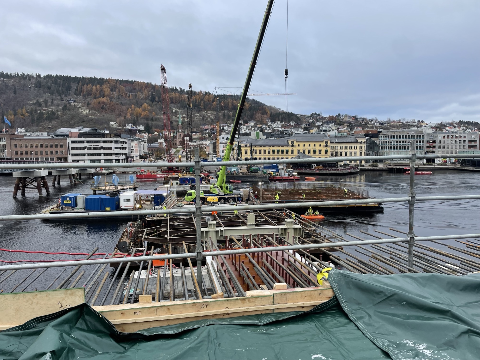 HM Betong leverer til Bybrua i Drammen